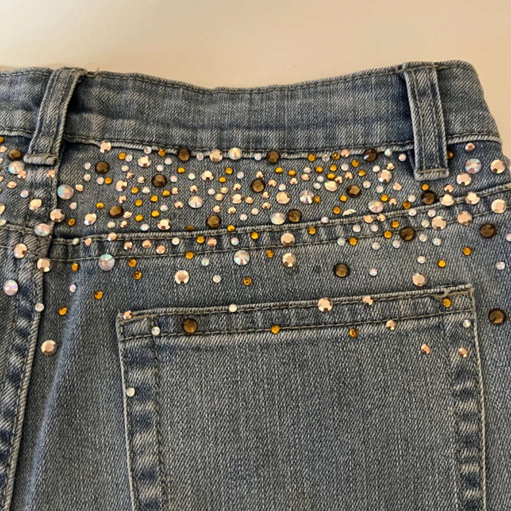 Boston Proper size 6 embellished jeans - Picture 4 of 12